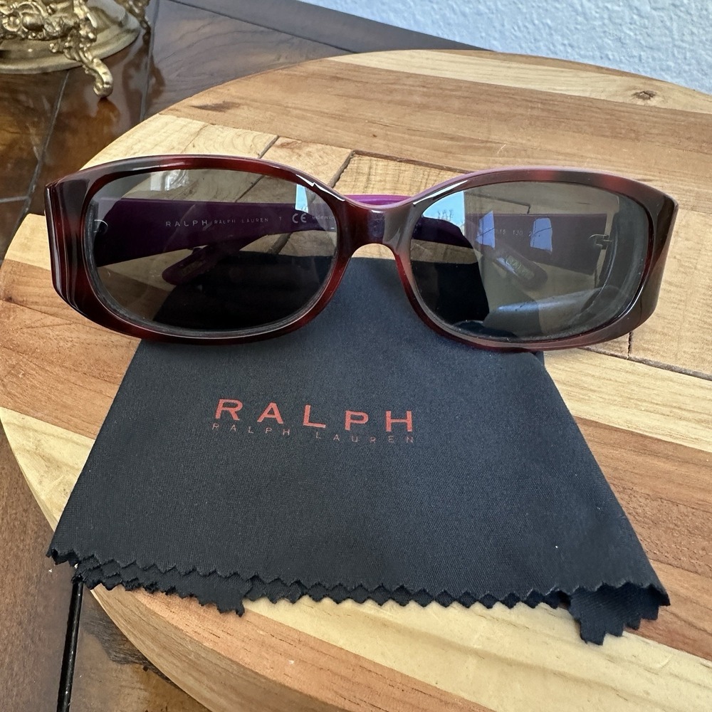 Ralph Lauren RA5077 Sunglasses Frame Only Tortoise Purple 715/14 57-15 130 Y2K